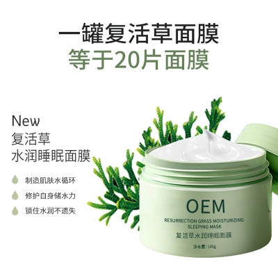 韩婵_复活草睡眠面膜OEM